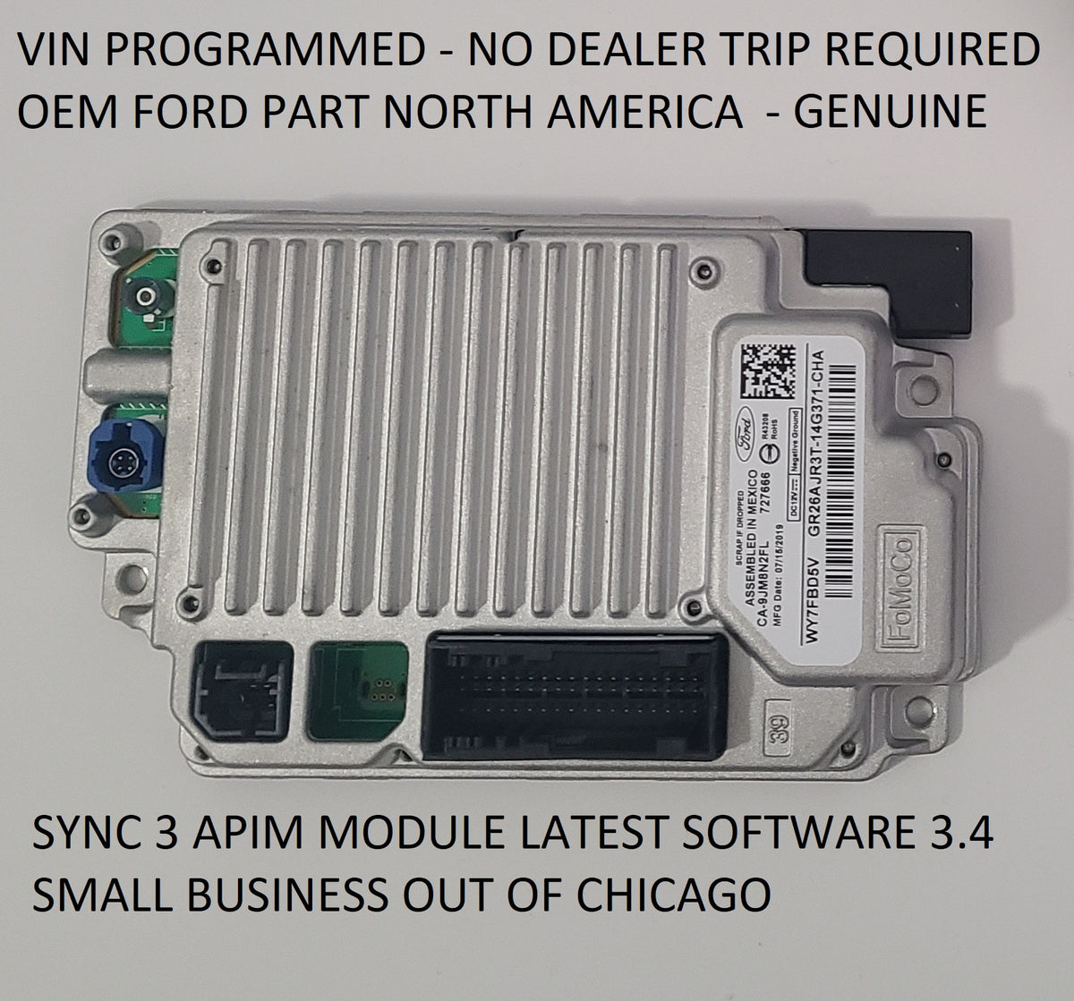 FORD SYNC 3 APIM MODULE REPLACEMENT WITH NAVIGATION ANDROID AUTO APPLE ...